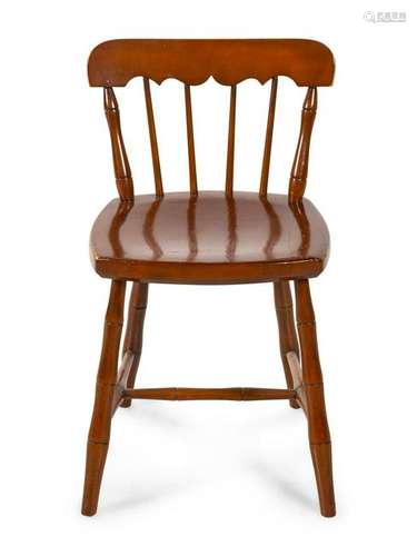 A Small Stickley Low-Back Chair