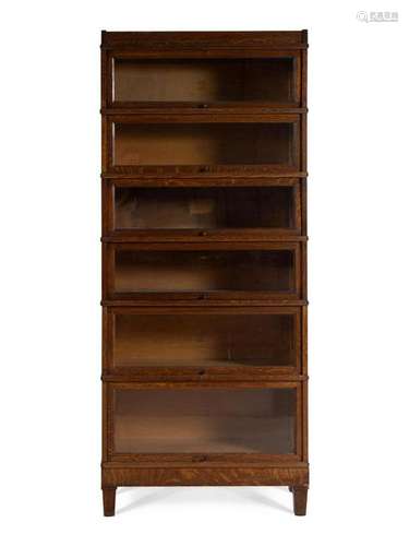 An Oak Barrister Bookcase