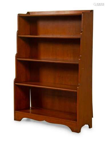 An American Cherry Step-Back Bookshelf