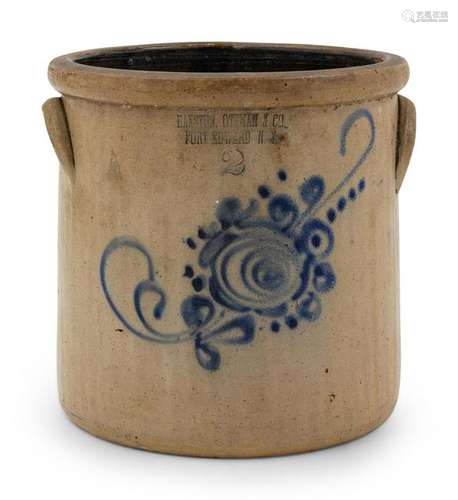 A Group of Cobalt-Decorated Stoneware Articles