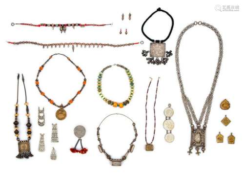 A Collection of Necklaces and Amulets