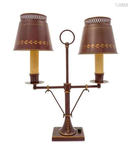 A Tole Table Lamp