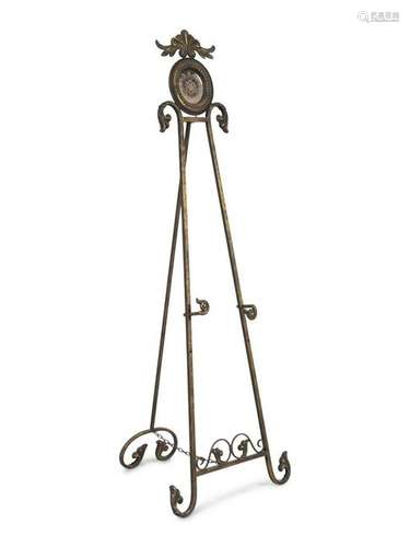 A Cast Brass Easel