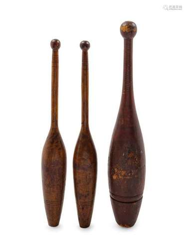 Three Juggling Pins or Indian Clubs