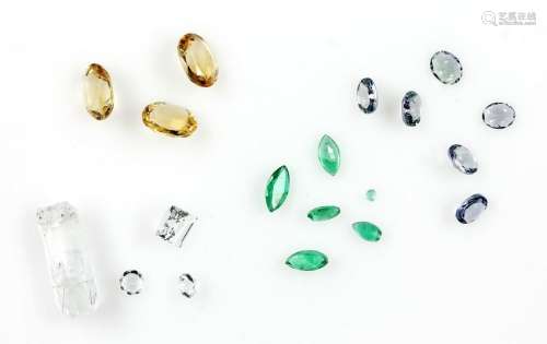 Lot loose gemstones