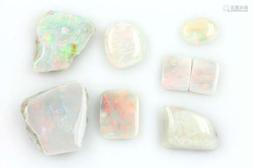 Lot 7 loose, bright opals