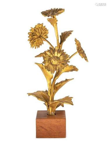 A Bronze Floral Arrangement