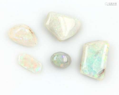 Lot 5 loose opals