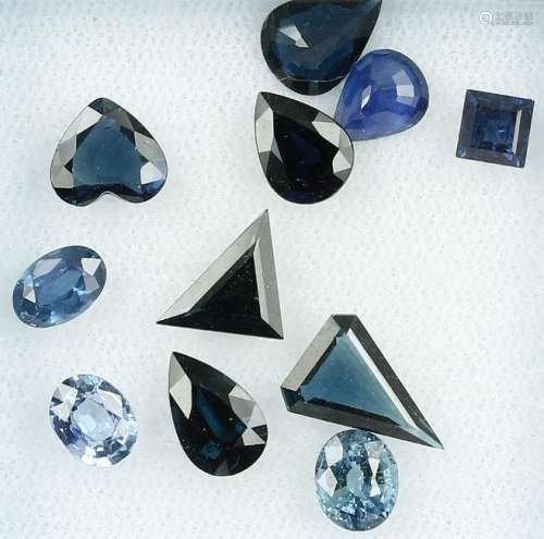 Lot 11 loose sapphires