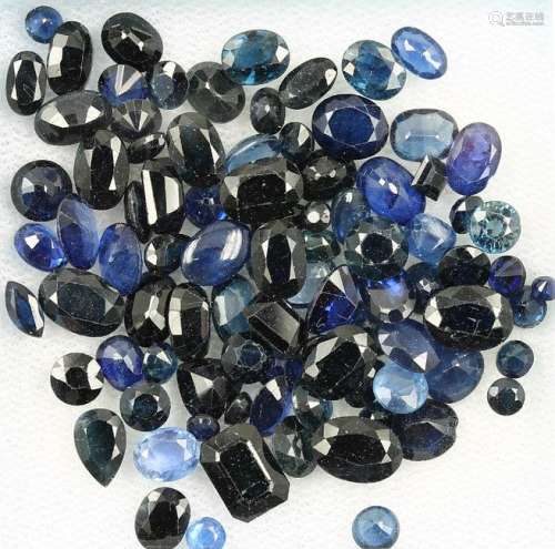 Lot loose sapphires