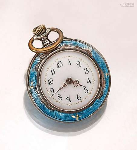 Ladies' wristwatch with enamel, France approx.1900s