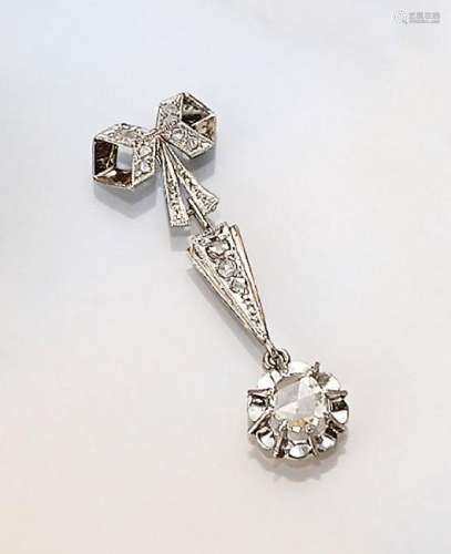 Platinum pendant with diamonds