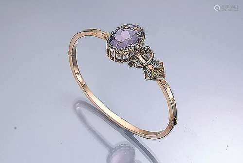 Bangle with amethyst