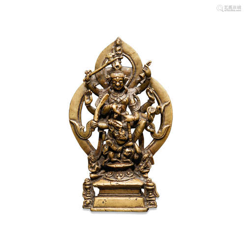 Kashmir, 10th/11th century A BRASS ALLOY FIGURE OF VIGHNANTAKA