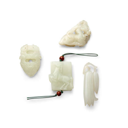 Four small jade carvings