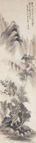 Mountain and River Landscape Hu Gongshou (1823-1886)