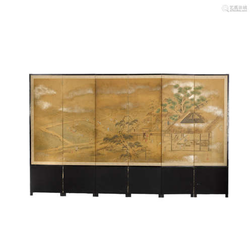 Korea and Japan, Japanese colonial period, early 20th century  A six-panel folding screen