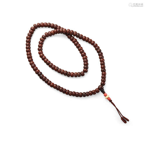 A bodhi-bead necklace