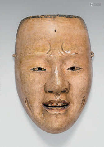 NW theatre mask, made of painted wood, (Narihira) …