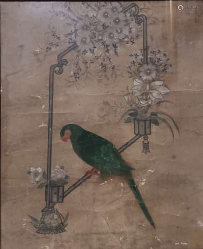Peinture à l'encre et couleur sur papier Chine, XVIIIème-XIXème siècle [...]
