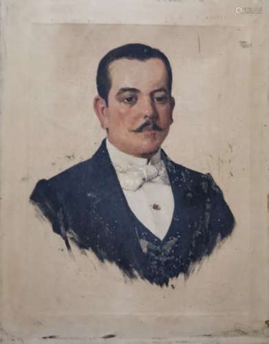Jean Célestin Tancrède BASTET (1858-1942). Etude d'un portrait pour un [...]