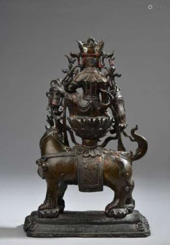 CHINE Époque MING (1368 1644). Statuette de bodhis…