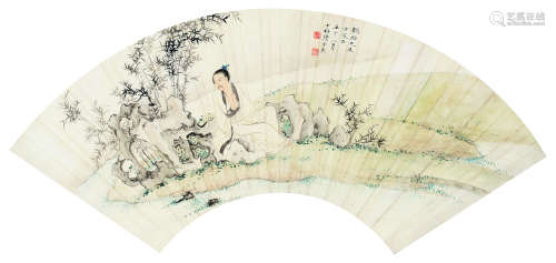 陈云彰（1909～1954） 1942年作 人物 镜心 设色纸本