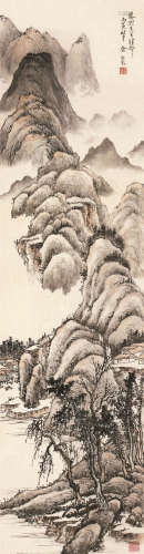 余绍宋（1882～1949） 1926年作 山水 轴 设色绢本
