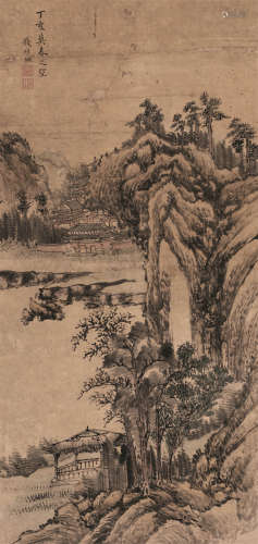 钱维城（1720～1772） 1767年作 山水 镜心 设色纸本
