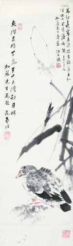 汪曾祺（1920～1997） 花鸟 轴 水墨纸本