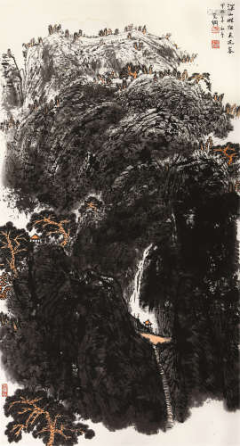 孙克纲（1923～2007） 1994年作 深山难阻天边客 立轴 设色纸本