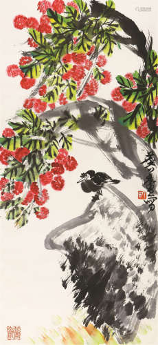许麟庐（1916～2011） 大吉大利 立轴 设色纸本