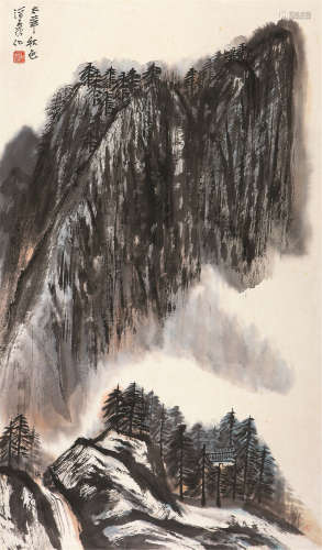 何海霞（1908～1998） 太华秋色 立轴 设色纸本