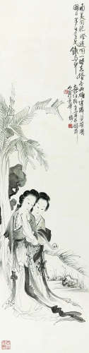 徐操（1899～1961） 双美图 立轴 水墨纸本