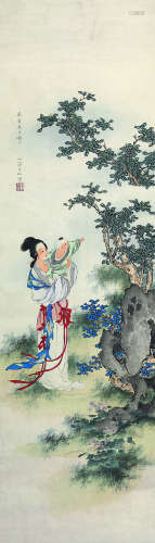 王叔晖（1912～1985） 仕女图 镜心 设色纸本