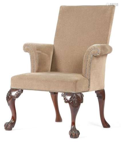 A 19th century Irish mahogany armchair in George I…