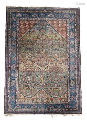 A Tehran vase carpet, worked with an array of urns…