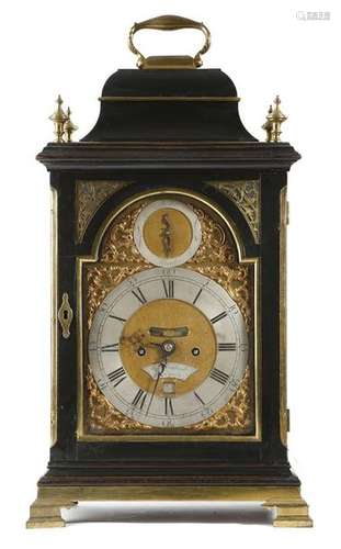 A George III ebonised bracket clock by Stephen Rim…