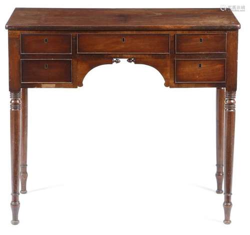 A Regency mahogany side table, with an arrangement…