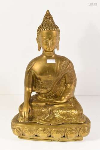 Bouddha en bronze (Ht.35cm)