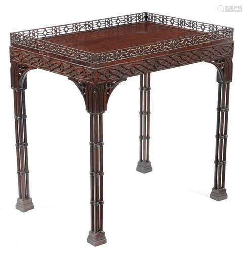 A hardwood silver table in 18th century Chinese Ch…