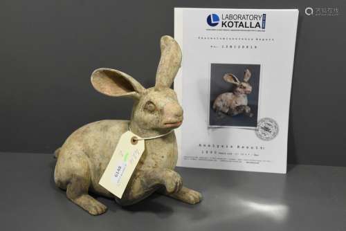 Lapin en terre cuite, époque Han de l'Est (25 220 …