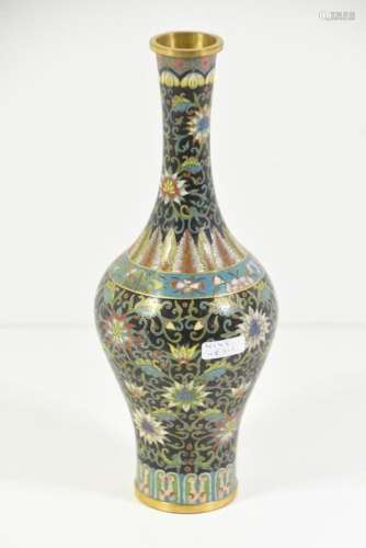 Vase cloisonné (Ht.26cm)