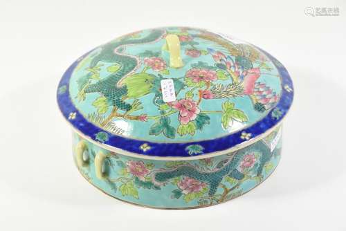 Pot couvert en porcelaine de Chine (Ht 10cm, Ø 20c…