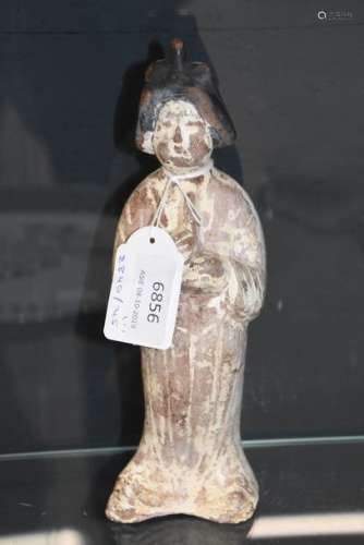 Statue chinoise en terre cuite XXème (Ht 23cm)