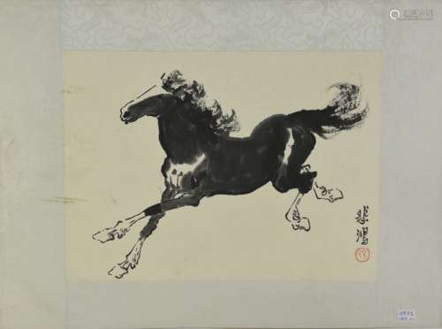 Encre chinoise signée \