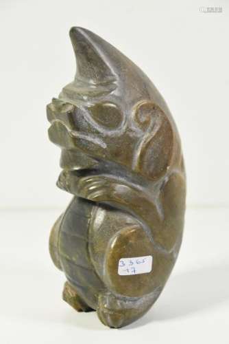 Animal mythique asiatique en pierre (Ht 18cm)