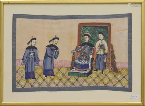 Peinture chinoise sur papier de riz (Dimensions to…