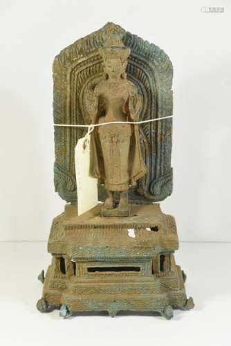Bronze Cambodge Khmer (Ht 38cm)