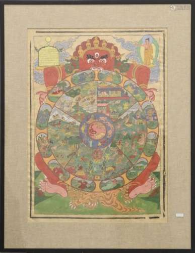 Tanka tibétain (66 x 50cm)
